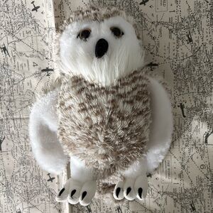 The Petting Zoo owl- White and Brown